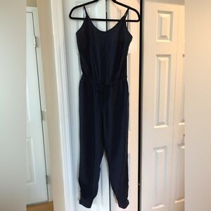 Banana Republic Navy Sleeveless Jumpsuit